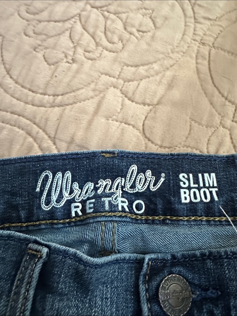 Wrangler Men's Light Blue Bootcut Jeans - Picture 6 of 6